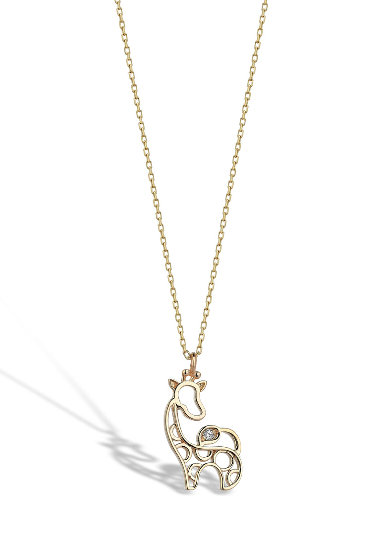 Omnia Giraffe Diamond Necklace