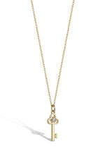 Load image into Gallery viewer, 0.02 CT Key Diamond Necklace