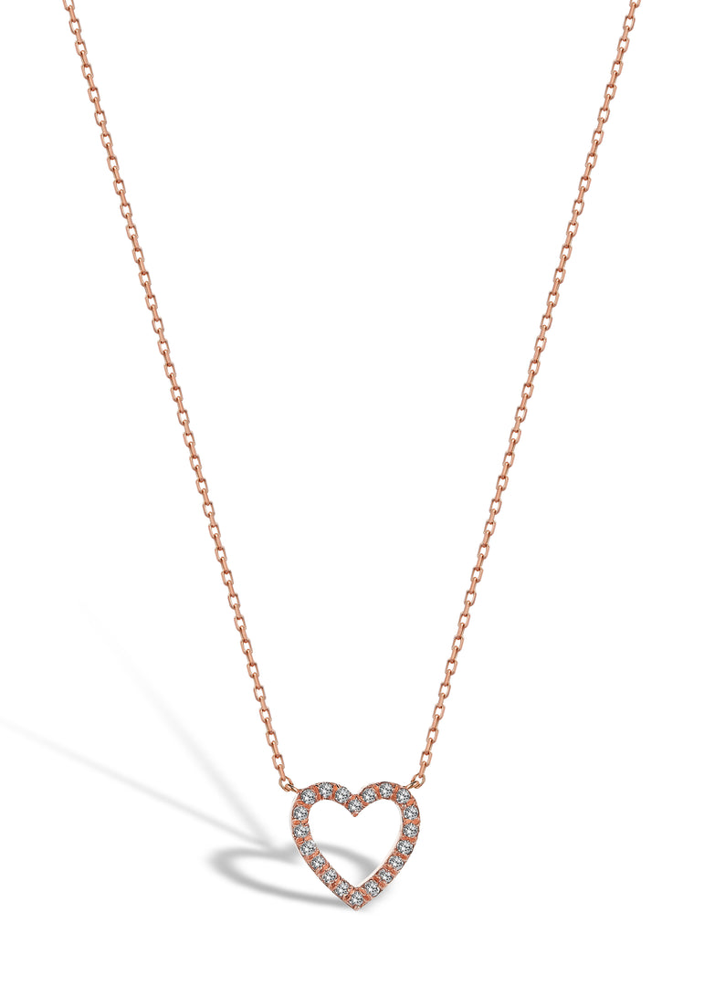 Omnia Heart Core Diamond Necklace