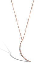 Load image into Gallery viewer, Omnia Crescent Diamond Necklace