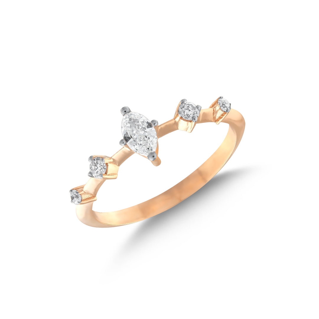 0.30 CT Rose Marquise Diamond Ring